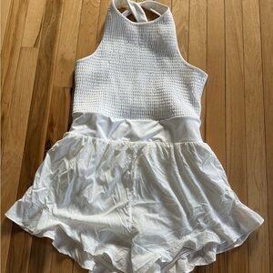 FP Movement by Free People Ivory Textured Jumpsuit